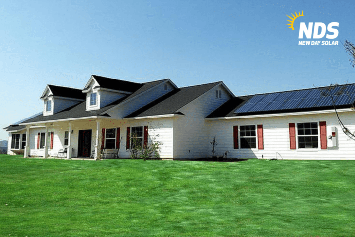 Home with solar panels installed by New Day Solar